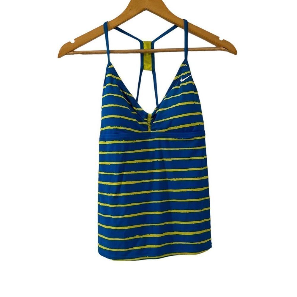 Nike Tankini Swim Tank Top Racerback Blue Women's Medium - Picture 1 of 9
